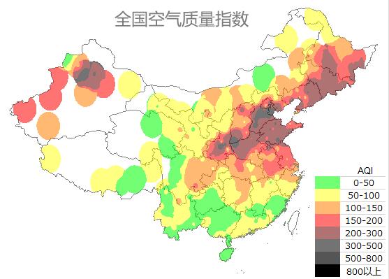 全國(guó)空氣質(zhì)量指數(shù)